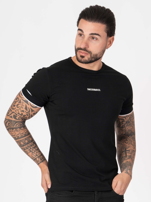 T-SHIRT SMK PRETO PRETO